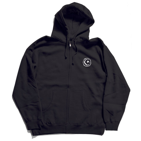 STAR & MOON EMB ZIP