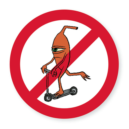 NO SCOOTER STICKER